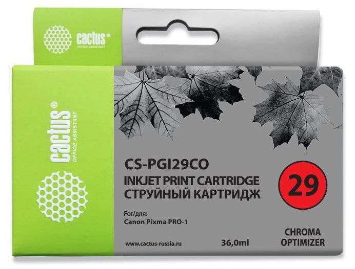 Струйный картридж Cactus CS-PGI29CO (PGI-29CO) оптимизатор для Canon Pixma PRO-1 (429 стр.)
Струйный картридж Cactus CS-PGI29CO (PGI-29CO) оптимизатор для Canon Pixma PRO-1 (429 стр.)