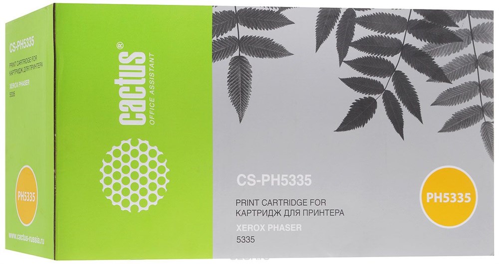 

Лазерный картридж Cactus CS-PH5335 (113R00737) черный для Xerox Phaser 5335, 5335dn, 5335dt, 5335n (10'000 стр.)