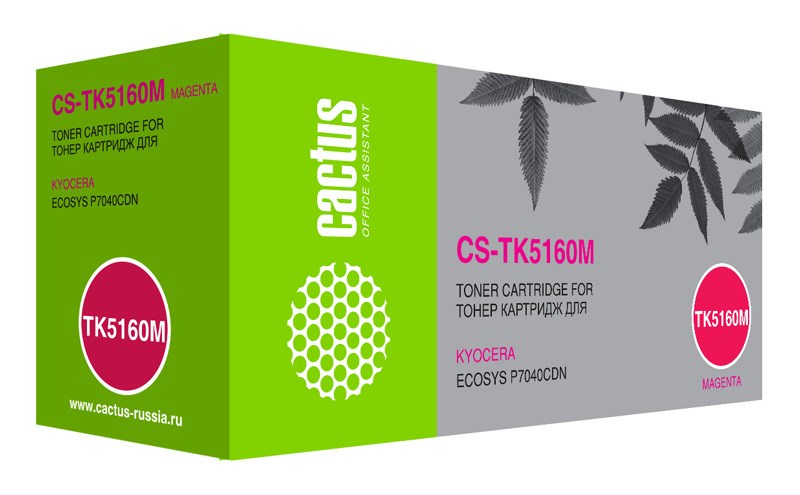 

Лазерный картридж Cactus CS-TK5160M (TK-5160M) пурпурный для Kyocera Ecosys P7040cdn (12'000 стр.)