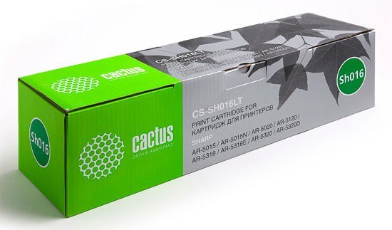 

Лазерный картридж Cactus CS-SH016LT (AR-016LT) черный для принтеров Sharp AR 5015, 5020, 5120, 5316, 5316E, 5320, MB OfficeCenter 316, 320 (16'000 стр.)