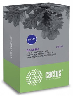 Картридж ленточный Cactus CS-SP200 фиолетовый для Star SP200, 212FC, 212FD, 242, 298 - фото 11667