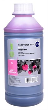 Чернила Cactus CS-EPT6736-1000 светло-пурпурный для Epson L800, L805, L810, L850, L1800 (1'000 мл) - фото 12088
