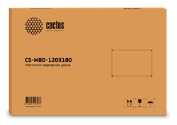 Демонстрационная доска Cactus CS-MBD-120X180 магнитно-маркерная, лаковое покрытие, алюминиевая рама (120x180 см.) - фото 12110