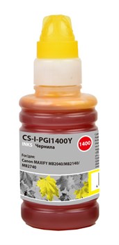 Чернила Cactus CS-I-PGI1400Y желтый для Canon MAXIFY MB2040, MB2140, MB2740 (100 мл) - фото 13101
