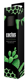 Коврик для мыши Cactus CS-MP-D01S Мини черный - фото 13391