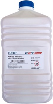 Тонер Cet NF5M CET8812500 пурпурный для принтера KONICA MINOLTA Bizhub C220, 280, 360 (бутылка 500 гр.) - фото 13873