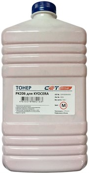 Тонер Cet PK206 OSP0206M-500 пурпурный для принтера KYOCERA Ecosys M6030cdn, 6035cidn, 6530cdn, P6035cdn (бутылка 500 гр.) - фото 13897