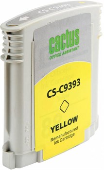 Струйный картридж Cactus CS-C9393 (HP 88XL) желтый увеличенной емкости для HP OfficeJet K5300 Pro, K5400 Pro, K550 Pro, K8600 Pro, L7400 Pro, L7480 Pro, L7500 Pro, L7580 Pro, L7590 Pro, L7680 Pro, L7780 Pro (29 мл) - фото 14608