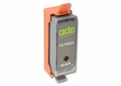Струйный картридж Cactus CS-PGI35 (PGI-35Bk) черный для Canon Pixma iP100, iP110 (9 мл) - фото 14808