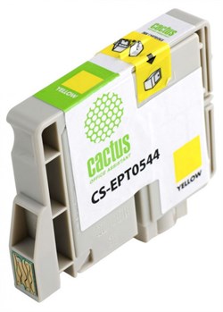 Струйный картридж Cactus CS-EPT0544 (T0544) желтый для принтеров Epson Stylus Photo R800, R1800 (16,2 мл) - фото 14893
