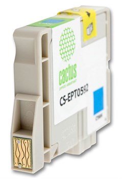 Струйный картридж Cactus CS-EPT0592 (T0592) голубой для принтеров Epson Stylus Photo R2400 (14,8 мл) - фото 14966