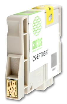 Струйный картридж Cactus CS-EPT0597 (T0597) серый для принтеров Epson Stylus Photo R2400 (14,8 мл) - фото 14968
