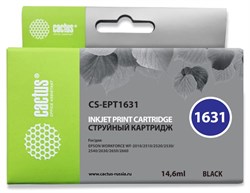 Струйный картридж Cactus CS-EPT1631 (16XL) черный для Epson WF-2010, 2510, 2520, 2530, 2540, 2630, 2650, 2660 (14,6 мл) - фото 15006