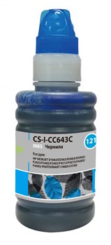 Чернила Cactus CS-I-CC643C голубой для HP DeskJet D1663, D2563, D2663, D5563, F2423, F2483 (100 мл) - фото 15144