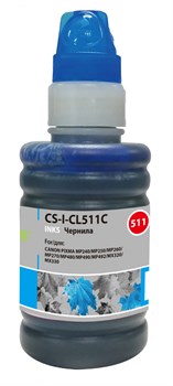Чернила Cactus CS-I-CL511C голубой для Canon PIXMA MP240, MP250, MP260, MP270, MP480 (100 мл) - фото 15157