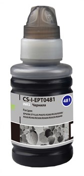 Чернила Cactus CS-I-EPT0481 черный для Epson Stylus Photo R200, R220, R300, R320, R340, RX500 (100 мл) - фото 15172