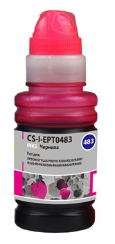 Чернила Cactus CS-I-EPT0483 пурпурный для Epson Stylus Photo R200, R220, R300, R320, R340 (100 мл) - фото 15174