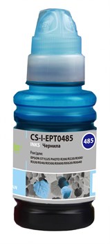 Чернила Cactus CS-I-EPT0485 светло-голубой для Epson Stylus Photo R200, R220, R300, R320 (100 мл) - фото 15176