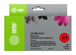 Заправочный набор Cactus CS-RK-CL41 многоцветный для Canon MP150, MP160, MP170, MP180, MP210 (3*30ml) - фото 15554