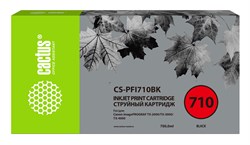 Струйный картридж Cactus CS-PFI710BK (PFI-710BK) черный для Canon imagePROGRAF TX-2000, TX-3000, TX-4000 (700 мл) - фото 15808