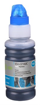 Чернила Cactus CS-I-CZ102C голубой для HP Deskjet Ink Advantage 1015, 1515, 2515, 2545 (100 мл) - фото 15940