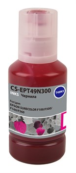 Чернила Cactus CS-EPT49N300 пурпурный для Epson SureColor SC-F100, F500 (140 мл) - фото 16116