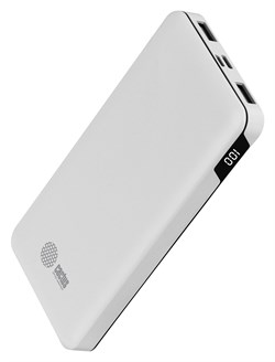 Мобильный аккумулятор Cactus CS-PBFSKT-10000 белый 2.1A 2xUSB (10'000 mAh) - фото 16207
