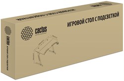 Стол игровой Cactus CS-GTIZ-BK-CARBON-RGB столешница МДФ карбон, каркас черный - фото 16300