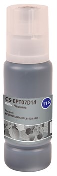 Чернила Cactus CS-EPT07D14 (115PBK)  черный фото для Epson ECOTANK L8160, 8180 (70 мл) - фото 16997