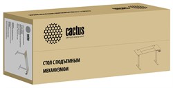 Стол Cactus CS-EDL-WWD столешница МДФ дуб молочный каркас белый - фото 17104