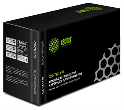 Лазерный картридж Cactus CS-TK1110BK (TK-1110) черный для принтеров Kyocera Mita FS 1020 MFP, 1040, 1120 MFP (2'500 стр.) - фото 17237