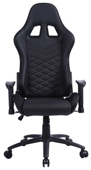 Кресло игровое Cactus CS-CHR-0099BL цвет: черный, RGB подсветка, обивка: эко.кожа, крестовина: металл пластик черный - фото 17343