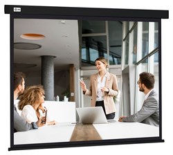 Экран Cactus Wallscreen CS-PSW-168X299-BK 16:9 настенно-потолочный белый, корпус черный (168x299 см.) - фото 17587