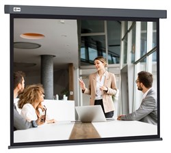 Экран Cactus Wallscreen CS-PSW-127X127-SG 1:1 настенно-потолочный белый, корпус серый (127x127 см.) - фото 17620