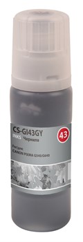 Чернила Cactus CS-GI43GY серый для Canon Pixma G640, 540 (60 мл) - фото 17702