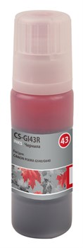 Чернила Cactus CS-GI43R красный для Canon Pixma G640, 540 (60 мл) - фото 17703