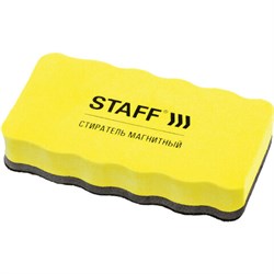 Стиратели магнитные Staff "Basic", желтые для магнитно-маркерной доски, 57х107 мм - фото 18143