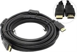 Кабель соединительный аудио-видео PREMIER HDMI (m) - HDMI (m) , ver 1.4, 15м, GOLD, ф/фильтр, черный - фото 18149
