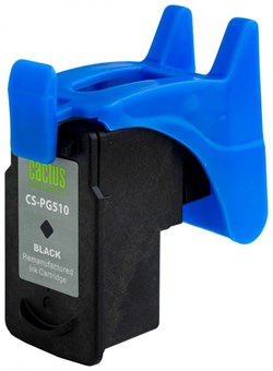 Cтруйный картридж Cactus CS-PG510  черный для Canon Pixma MP240, MP250, MP260, MP270, MP480, MP490, MP492, MX320, MX330 (9 мл) - фото 18151