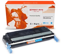 Лазерный картридж Print-Rite PR-C9731A (C9731A / TRH215CPU1J) голубой для HP CLJ 5500, 5550 (13'000 стр.) - фото 18469