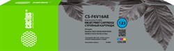 Струйный картридж Cactus CS-F6V16AE (№123) многоцветный для HP DeskJet 2130 (4 мл) - фото 18749