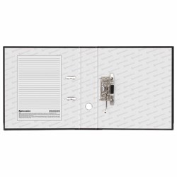 Папка-регистратор Brauberg "ECO", 75 мм, черная - фото 18964