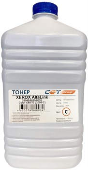 Тонер Cet CE08-C CET111040630 голубой бутылка для принтера XEROX AltaLink C8045, 8030, 8035, Color C60, 70 (630 гр.) - фото 19543