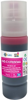 Чернила G&G GG-C13T03V34A 101M пурпурный для Epson L4150, L4160, L6160, L6170 (70 мл) - фото 19807