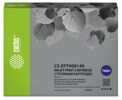 Струйный картридж Cactus CS-EPT908140 (T9081) черный для Epson WorkForce WF-6090DW, WF-6590DWF Pro (130 мл) - фото 19940