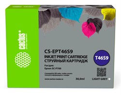 Струйный картридж Cactus CS-EPT46S9 (T46S9) светло-серый для Epson SureColor SC-P700 (30 мл) - фото 20310