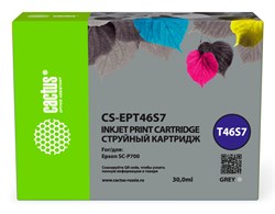 Струйный картридж Cactus CS-EPT46S7 (T46S7) серый для Epson SureColor SC-P700 (30 мл) - фото 20367