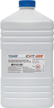 Тонер Cet Type 315-2 OSP0315-2-M-500 пурпурный бутылка для принтера OKI Pro9431 C300, C3000, C500, C5000 (500 гр.) - фото 20490