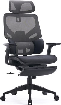 Кресло Cactus CS-CHR-MC01-GYBK серый сиденье черный с подголов. крестов. - фото 20598