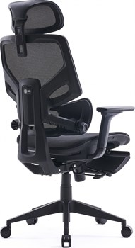 Кресло Cactus CS-CHR-MC01-BLBK синий сиденье черный сетка/ткань с подголов. крестов. пластик подст.для ног - фото 20710